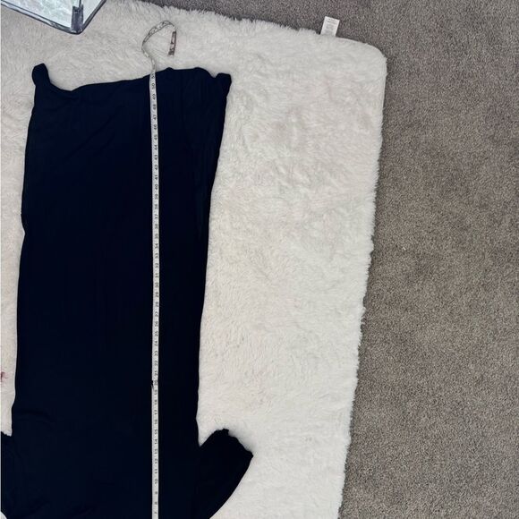 COS Black Collared V-Neck Viscose Double Slit Maxi Dress Size XS - Picture 11 of 12